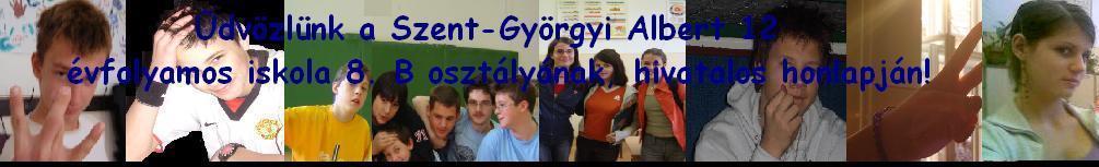 Szent-Gyrgyi 8. b osztlynak nem hivatalos honlapja